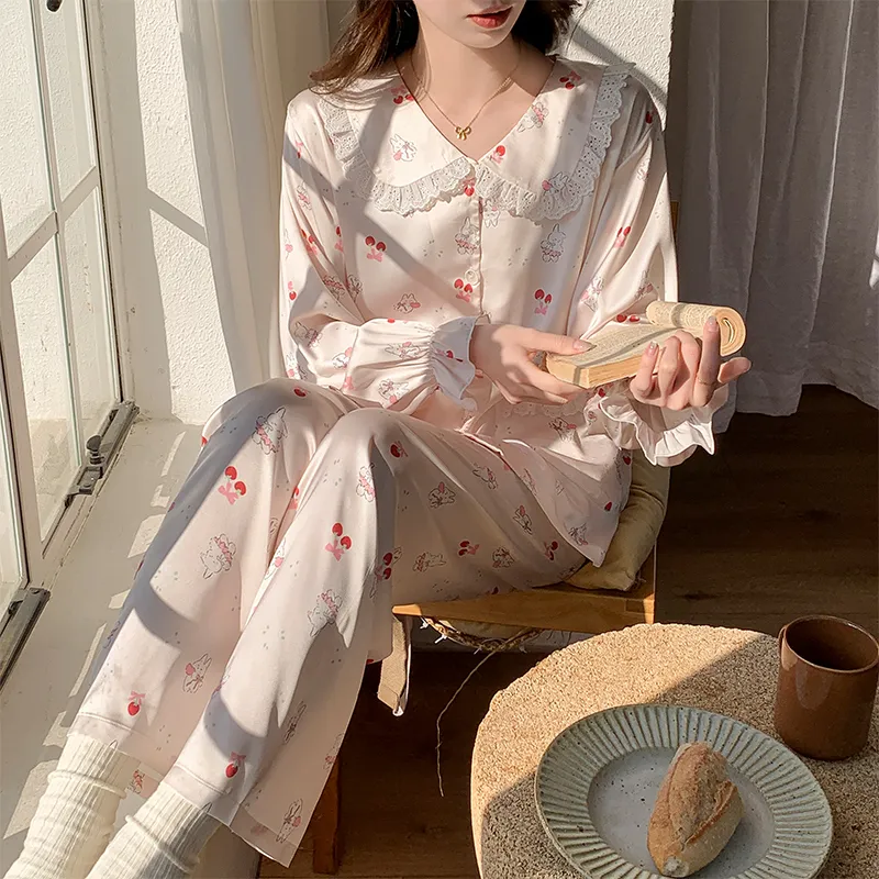 Sleeping Beauty Pajama Set Women's Pink-1
