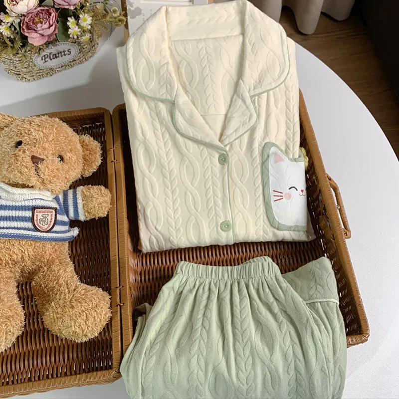 Sleeping Beauty Pajama Set Women's Green-6