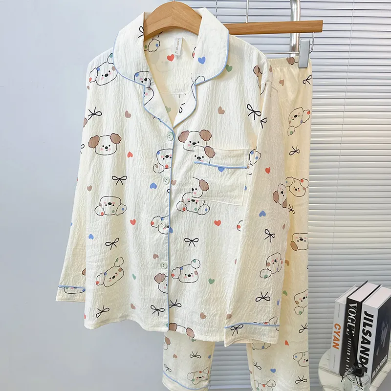 Sleeping Beauty Pajama Set Women's Apricot-6