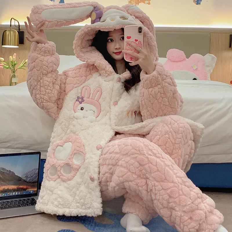 Sleeping Beauty Pajama Set Women's Pink-2