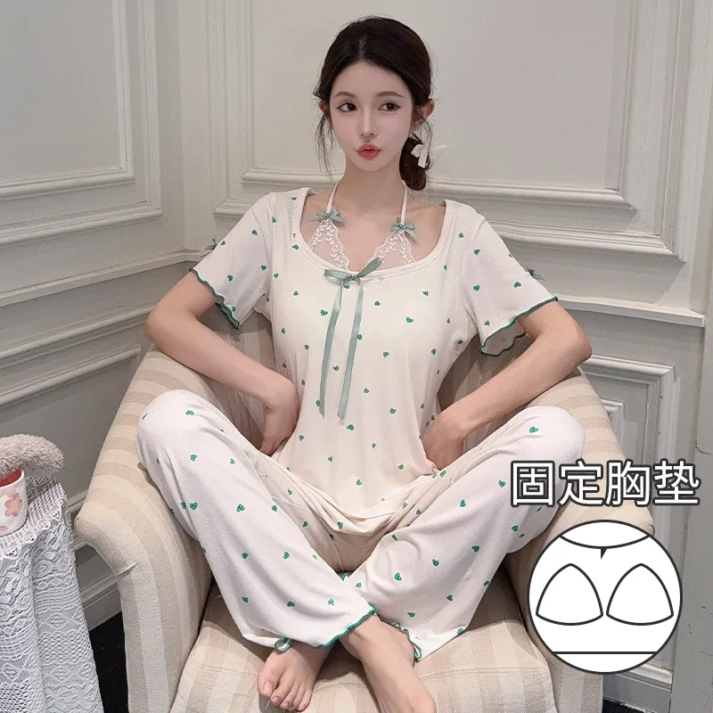 Sleeping Beauty Pajama Set Women's White-4