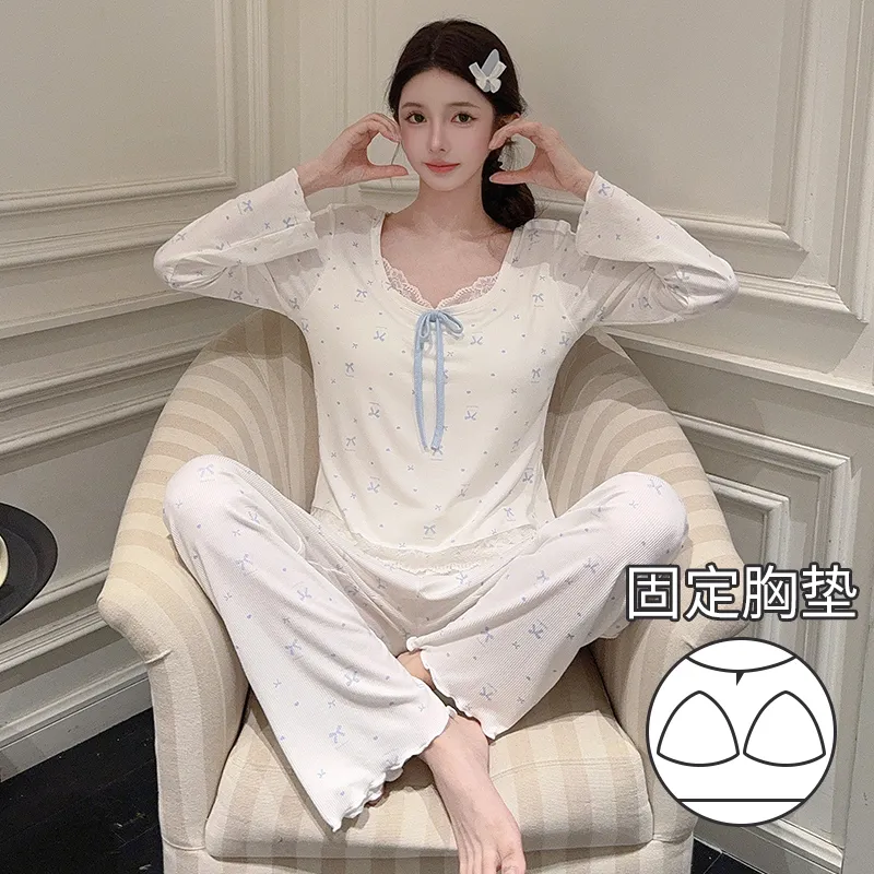 Sleeping Beauty Pajama Set Women's Light Blue-5
