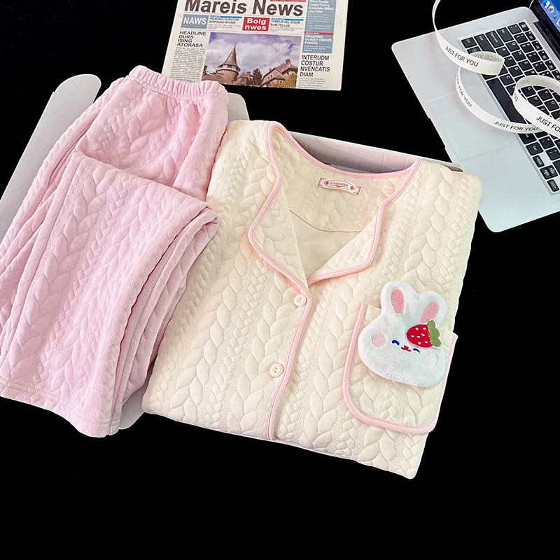 Sleeping Beauty Pajama Set Women's White-2