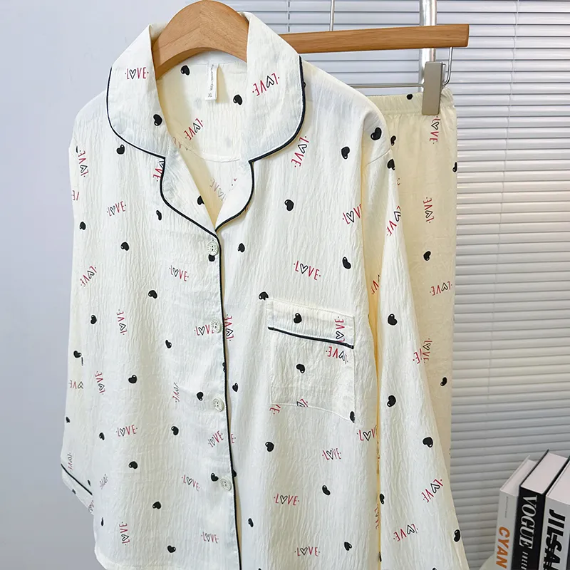 Sleeping Beauty Pajama Set Women's White-3