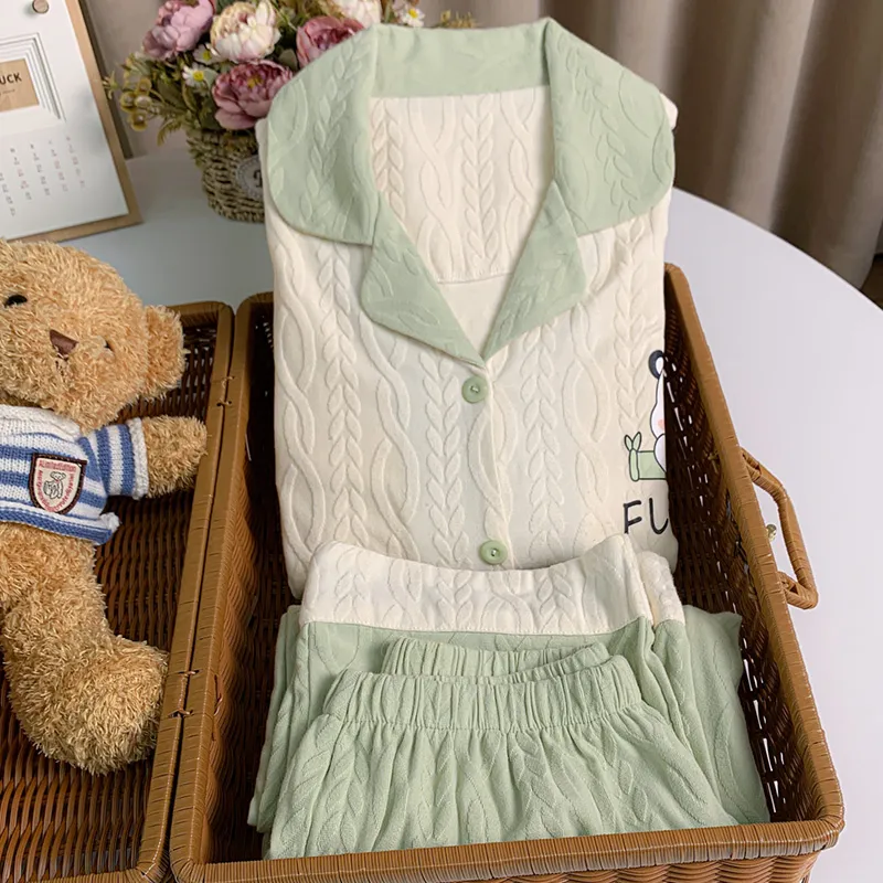 Sleeping Beauty Pajama Set Women's Green-7