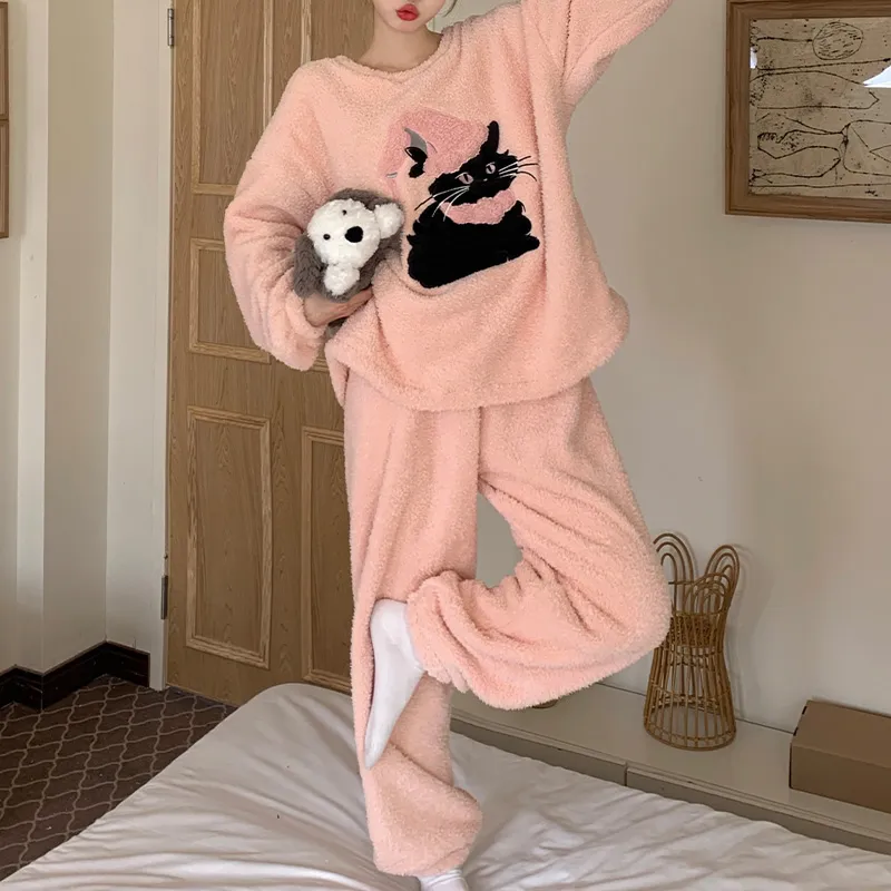Sleeping Beauty Pajama Set Women's Pink-3