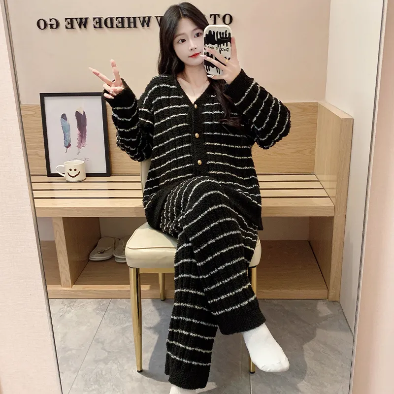 Sleeping Beauty Pajama Set Women's Black-5
