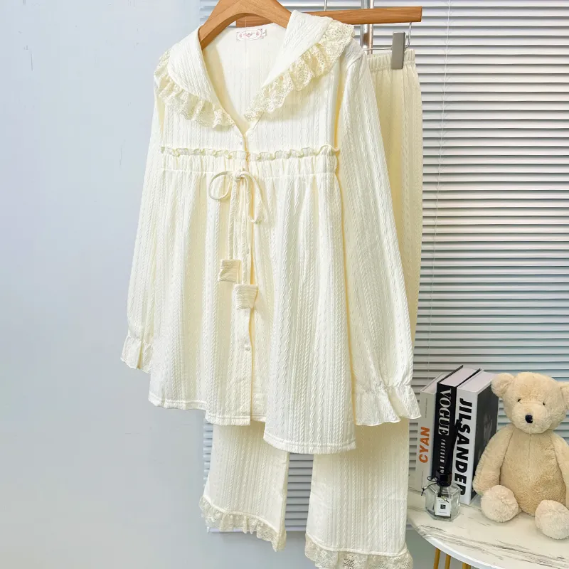 Sleeping Beauty Pajama Set Women's Apricot-1