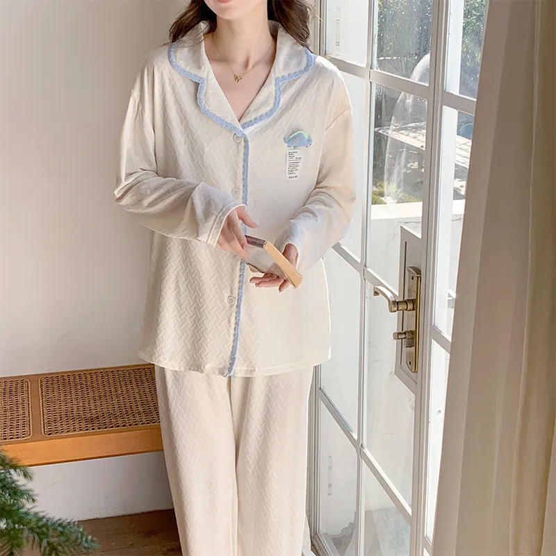 Sleeping Beauty Pajama Set Women's White-5