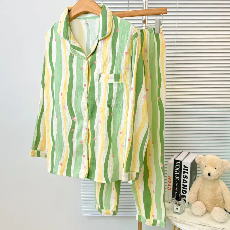 Sleeping Beauty Pajama Set Women's Green-5
