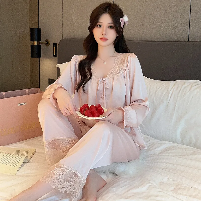 Sleeping Beauty Pajama Set Women's Lotus Color-1