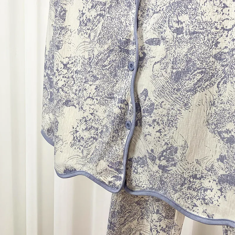 Sleeping Beauty Pajama Set Women's Blue-3