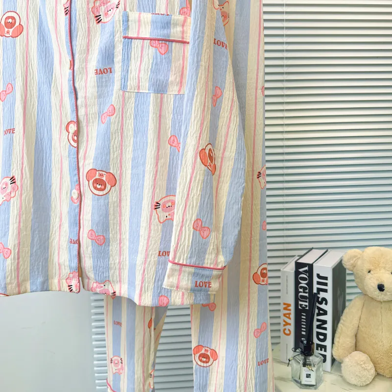 Sleeping Beauty Pajama Set Women's Blue-5