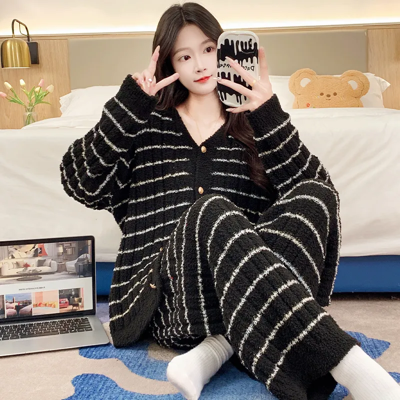 Sleeping Beauty Pajama Set Women's Black-1