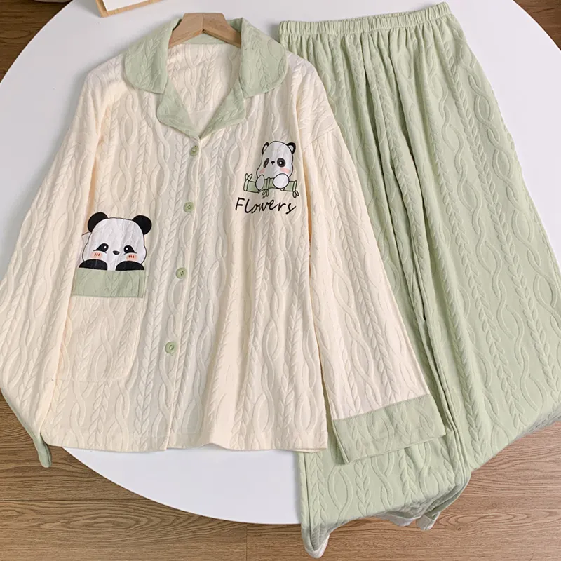Sleeping Beauty Pajama Set Women's Green-1