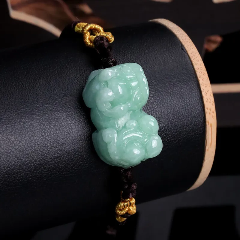 Pengshan Glutinous Jade Jadeite Bracelets Unisex-8