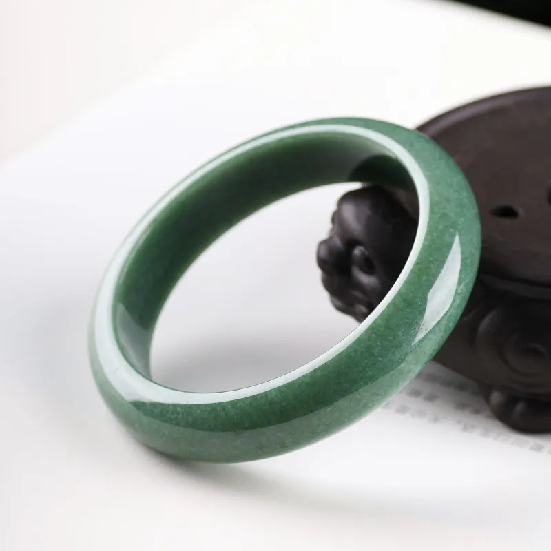 Pengshan Bean Type Jadeite Bangles Unisex-3