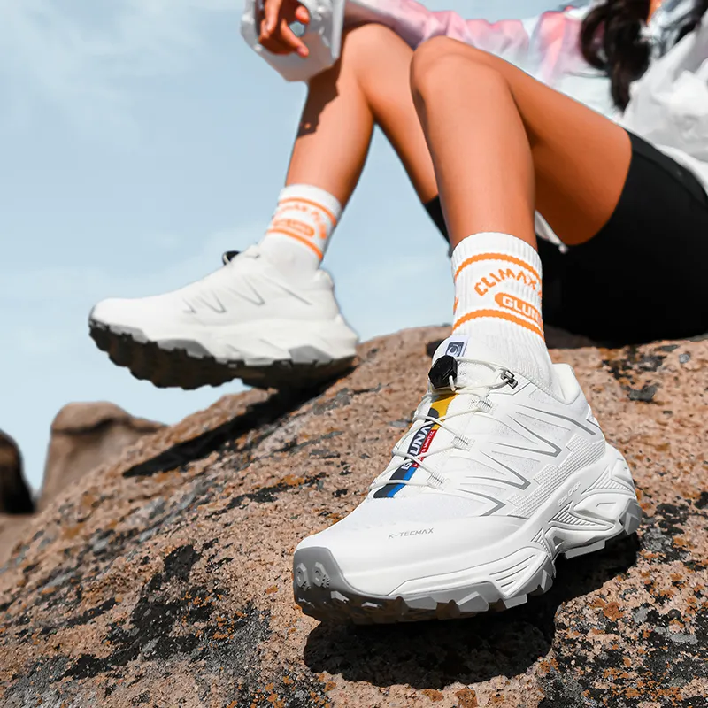 GLUNA Hiking / Trekking Shoes Unisex Low Top White-9