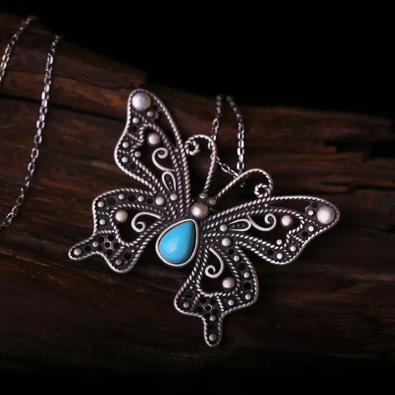 YUSHE Turquoise Necklaces Women's-1