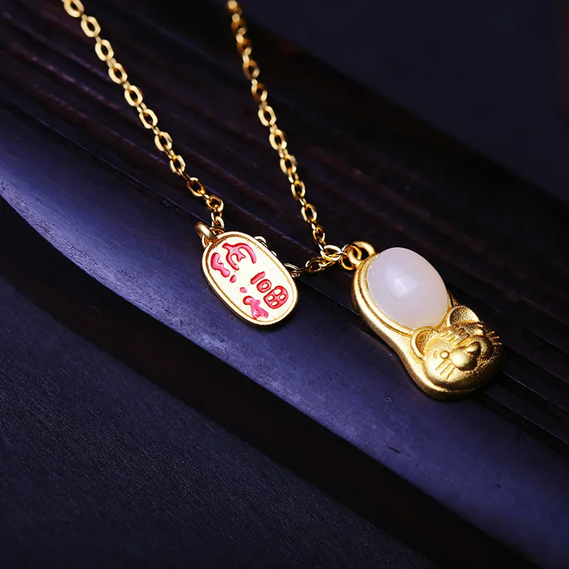 YUSHE Hetian Jade Bracelets White Jade Women's-4