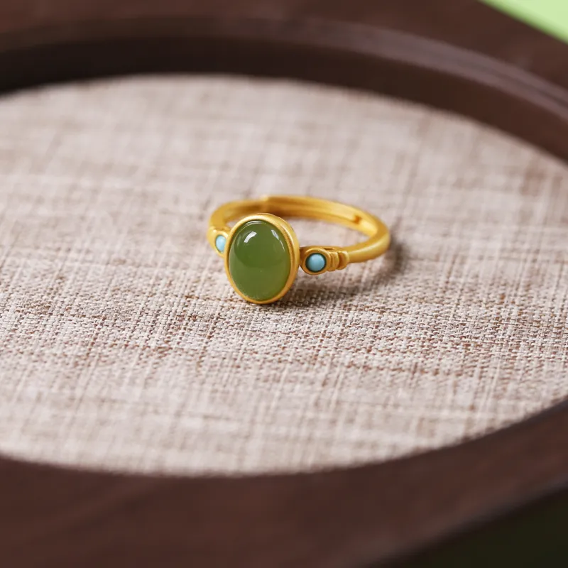 YUSHE Hetian Jade Rings Women's-1