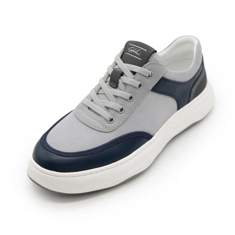 Satchi Anti-Slip Wear-Resistant Low-Top Casual Shoes Unisex Light Gray-5