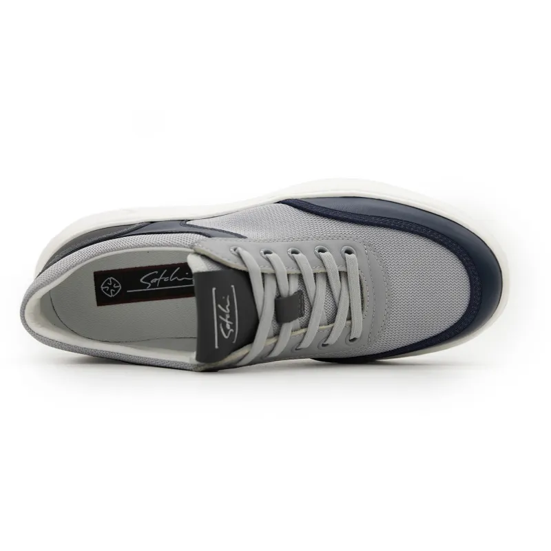Satchi Anti-Slip Wear-Resistant Low-Top Casual Shoes Unisex Light Gray-1