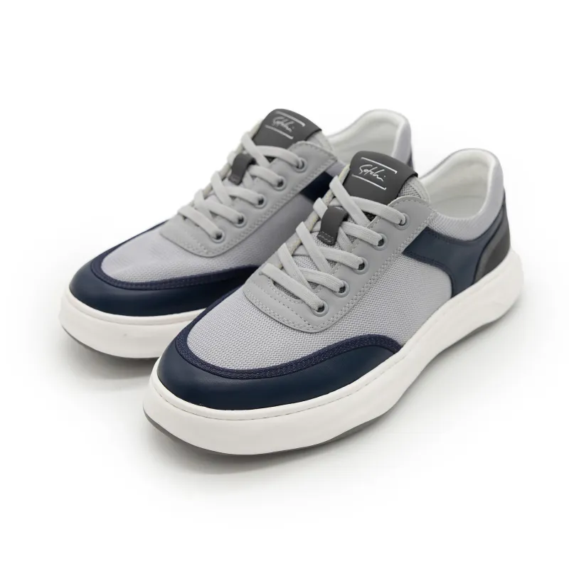 Satchi Anti-Slip Wear-Resistant Low-Top Casual Shoes Unisex Light Gray-4