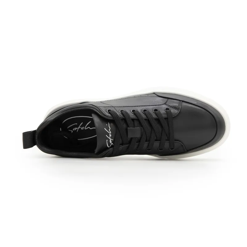 Satchi Low Top Skateboard Shoes Men's Black-3