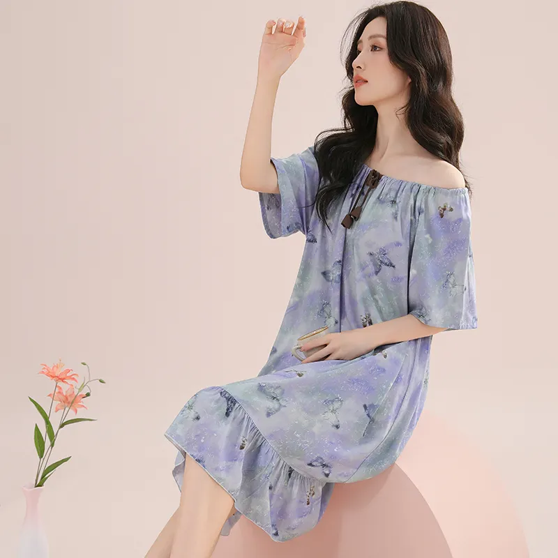 Yalu Women's Nightgowns-10