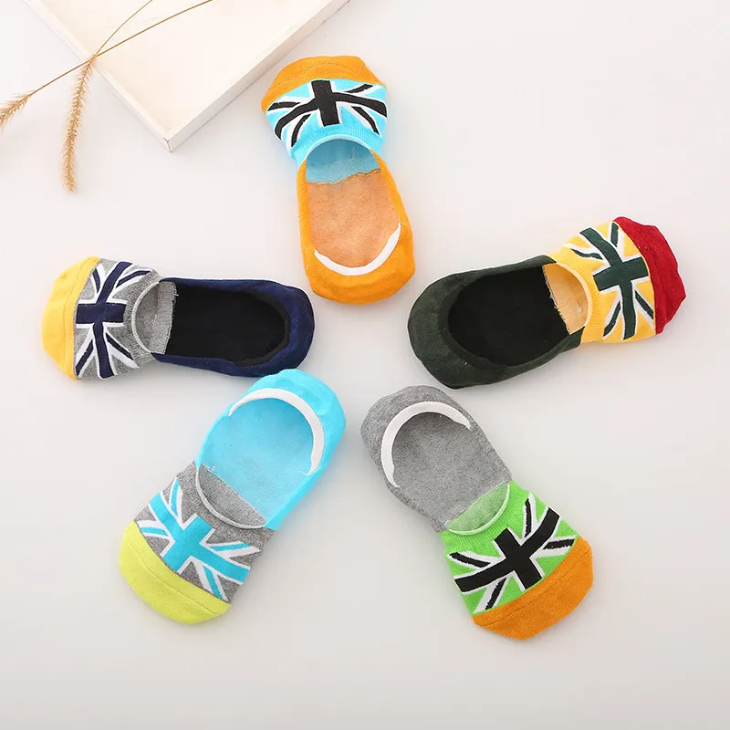 Yalu No Show Socks Men's 5 Pack-6