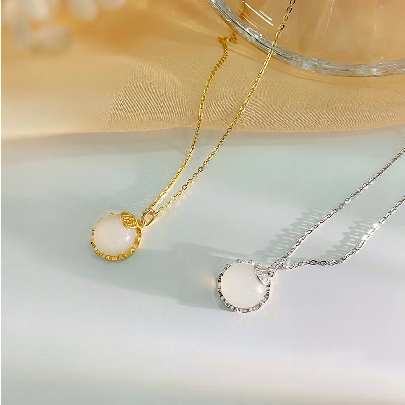 JUICY GRAPE Agate Necklaces Women's-5
