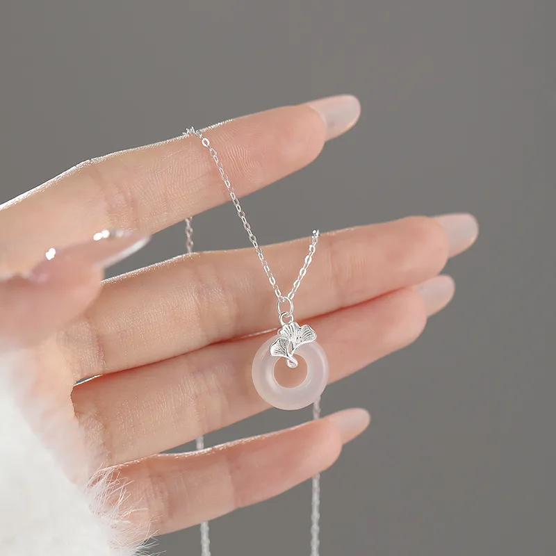 JUICY GRAPE Chalcedony Jade Necklaces Women's-4