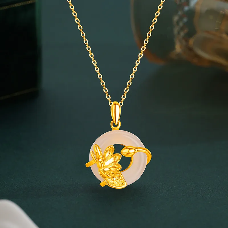JUICY GRAPE Chalcedony Jade Necklaces Women's-3