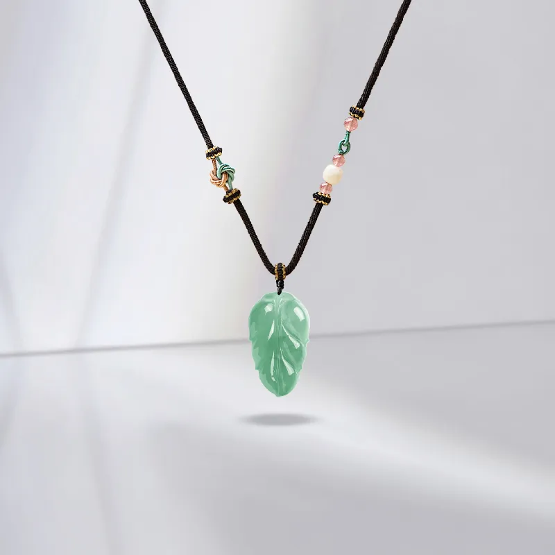 JUICY GRAPE African Emerald Jade Necklaces Unisex-3