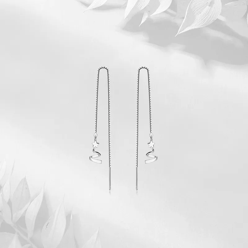 JUICY GRAPE S925 Silver Drop Earrings Women's-5