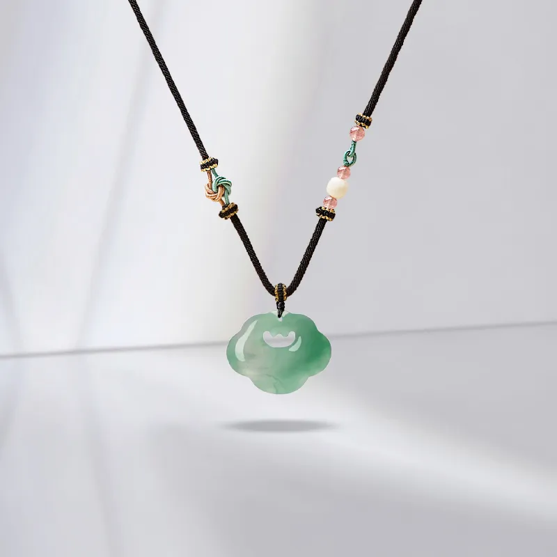 JUICY GRAPE African Emerald Jade Necklaces Unisex-3