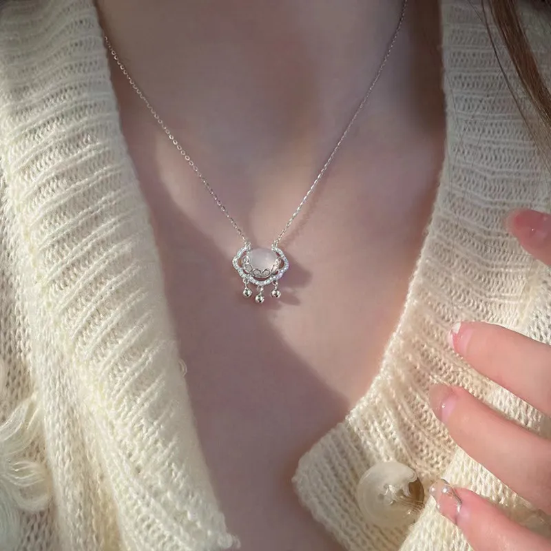 JUICY GRAPE Chalcedony Jade Necklaces Women's-2