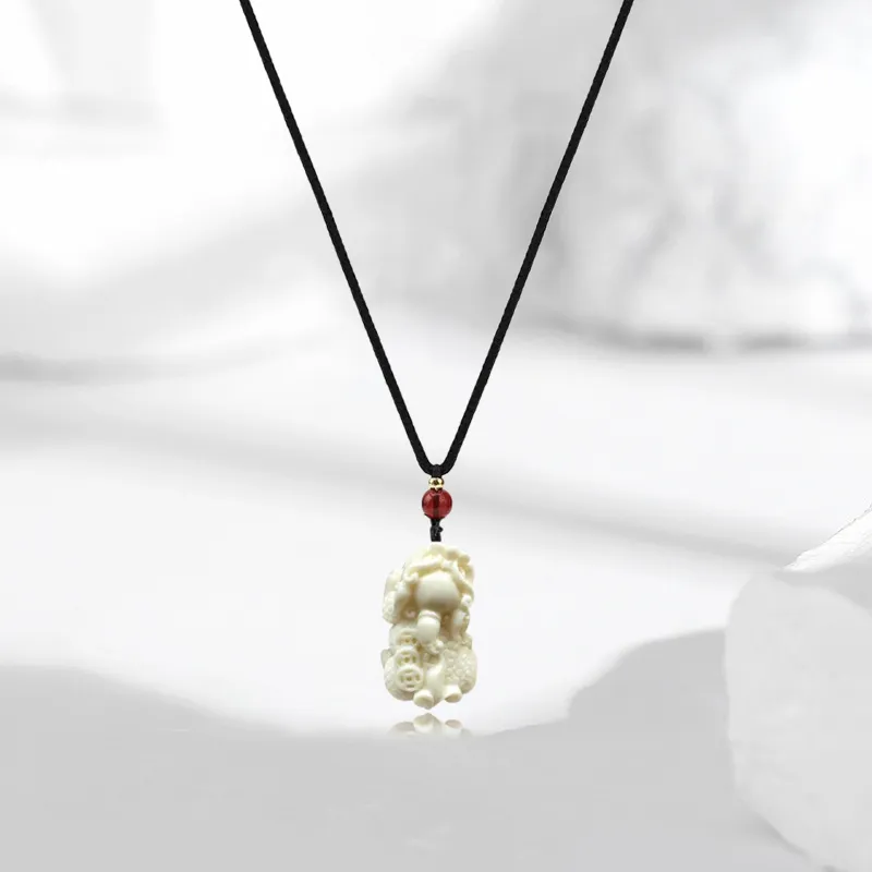 JUICY GRAPE Ivory Nut Necklaces Unisex-3