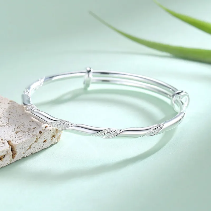JUICY GRAPE S999 Fine Silver Bangles Women's-4