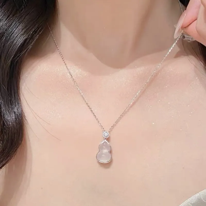 JUICY GRAPE Chalcedony Jade Necklaces Women's-1