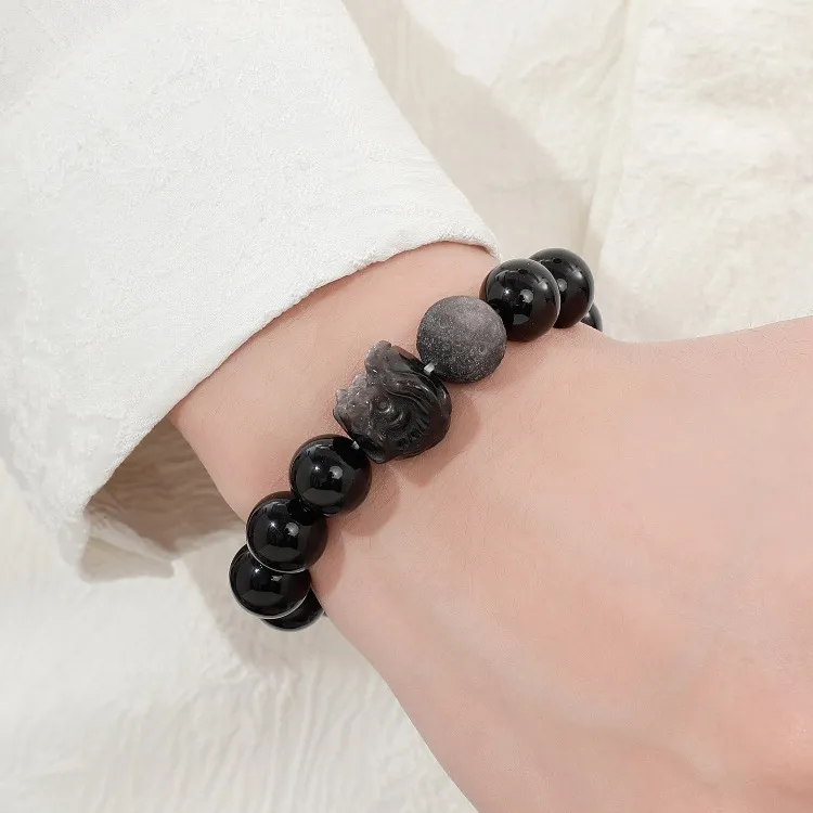 JUICY GRAPE Obsidian Bracelets Unisex-2