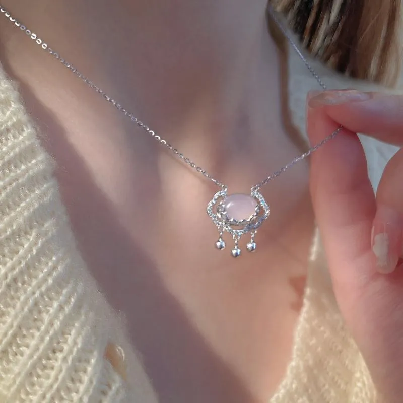 JUICY GRAPE Chalcedony Necklaces Women's-8