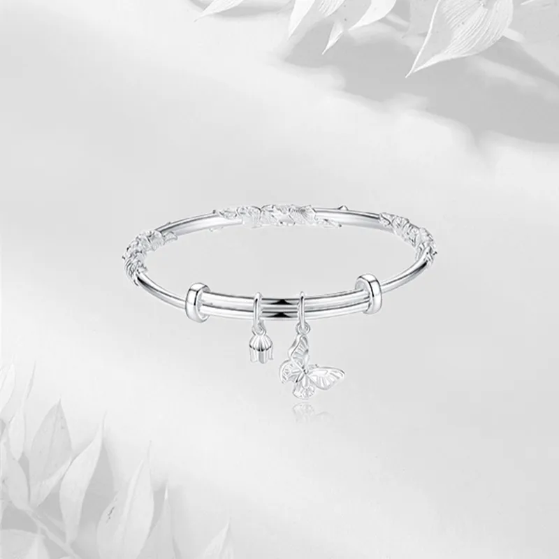 JUICY GRAPE S999 Fine Silver Sterling Silver Bracelets Women's-3