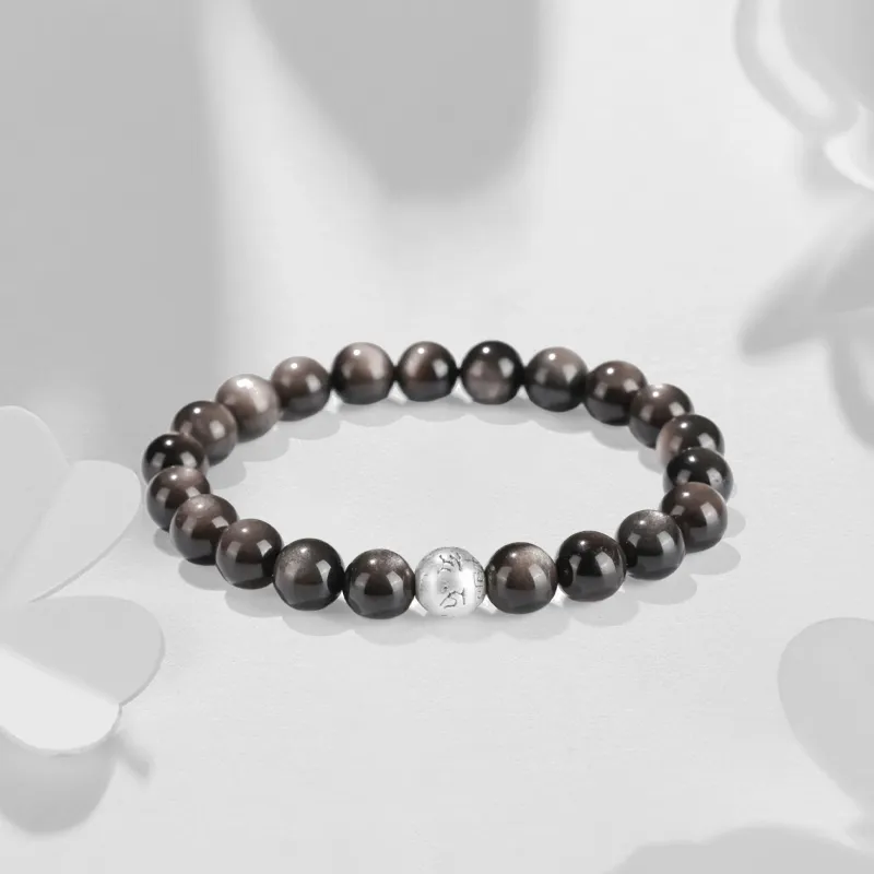 JUICY GRAPE Obsidian Bracelets Unisex-1