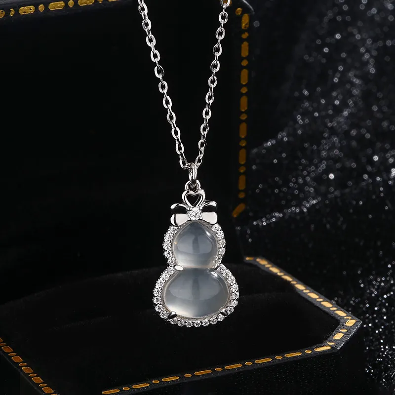 JUICY GRAPE Chalcedony Jade Necklaces Women's-2