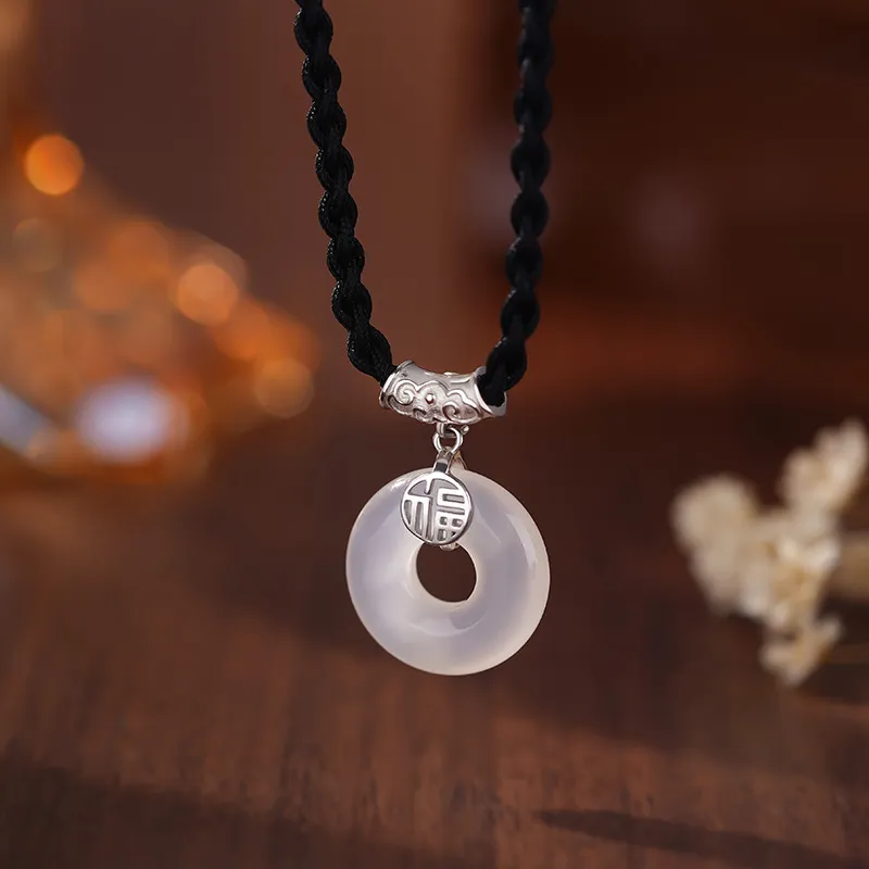 JUICY GRAPE Chalcedony Jade Necklaces Women's-6