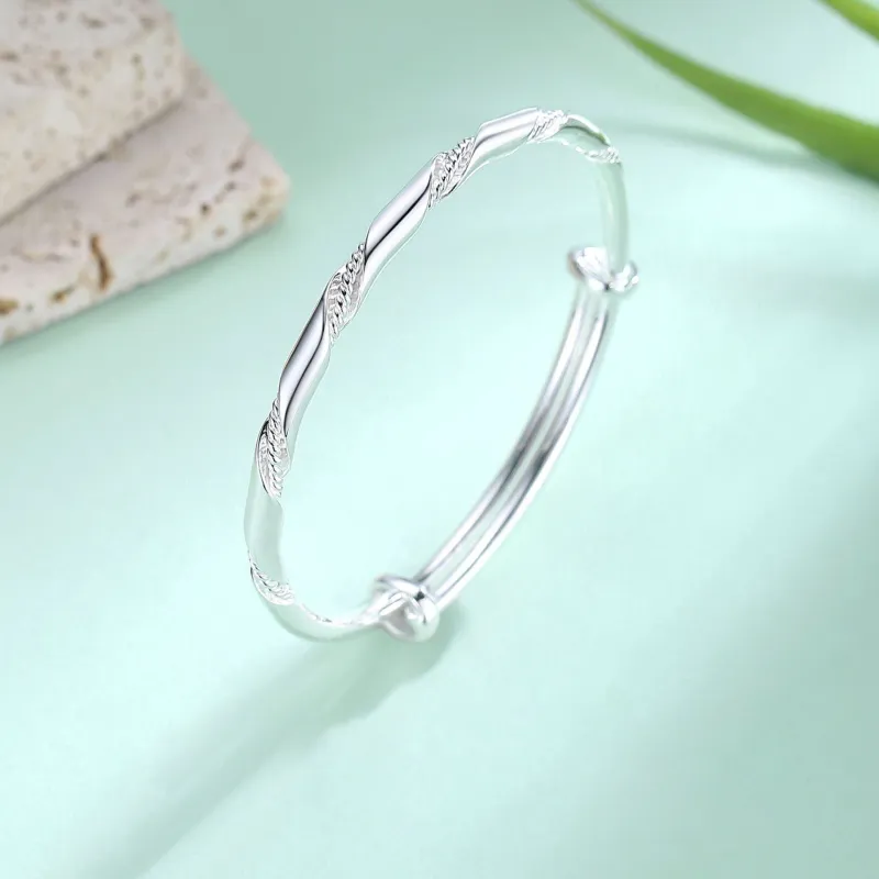 JUICY GRAPE S999 Fine Silver Bangles Women's-2