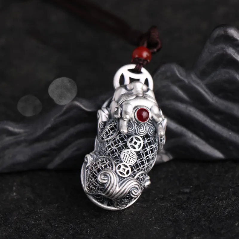 JUICY GRAPE S999 Fine Silver Keychains Unisex-2