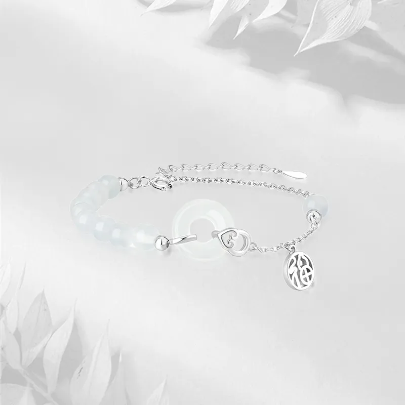 JUICY GRAPE Chalcedony Bracelets Unisex-3